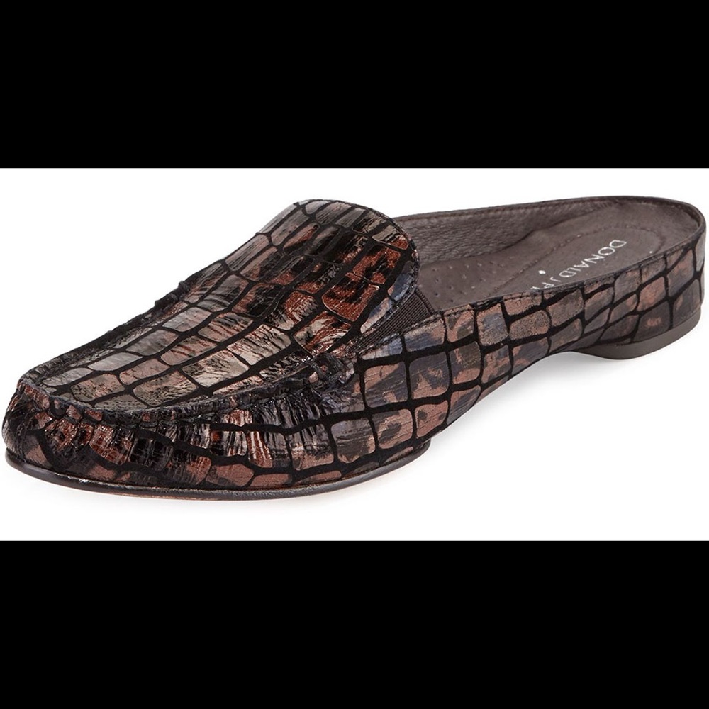 Donald J Pliner Breva Mules Embossed Leather 7